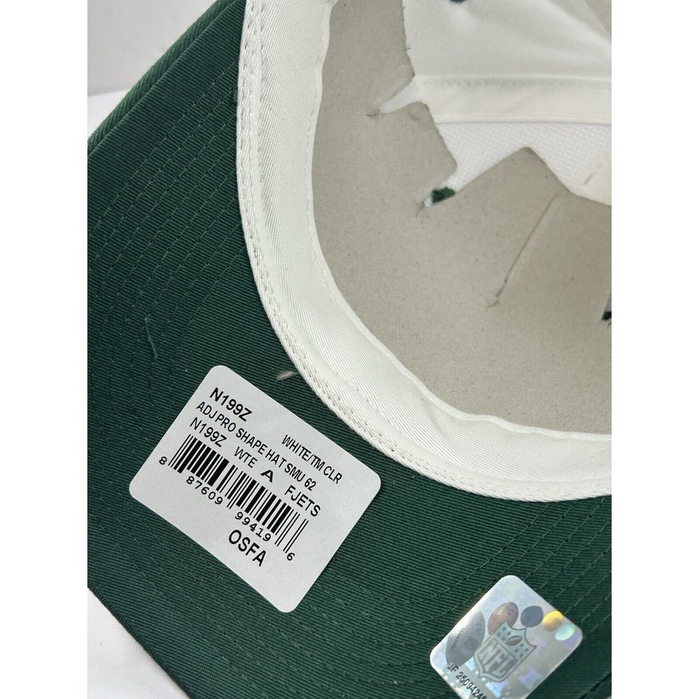 New York Jets Reebok Team Apparel Hat Cap Adult‎ White Green NWT - Picture 8 of 8